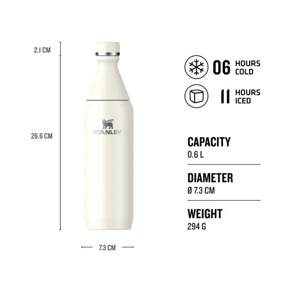 Бордо термо бутилка от неръждаема стомана 600 ml All Day Slim Bottle Garnet Shine – Stanley-image-3