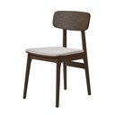 Кафяв тапициран трапезен стол Livo – Unique Furniture