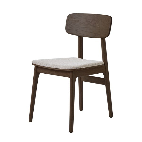 Кафяв тапициран трапезен стол Livo – Unique Furniture