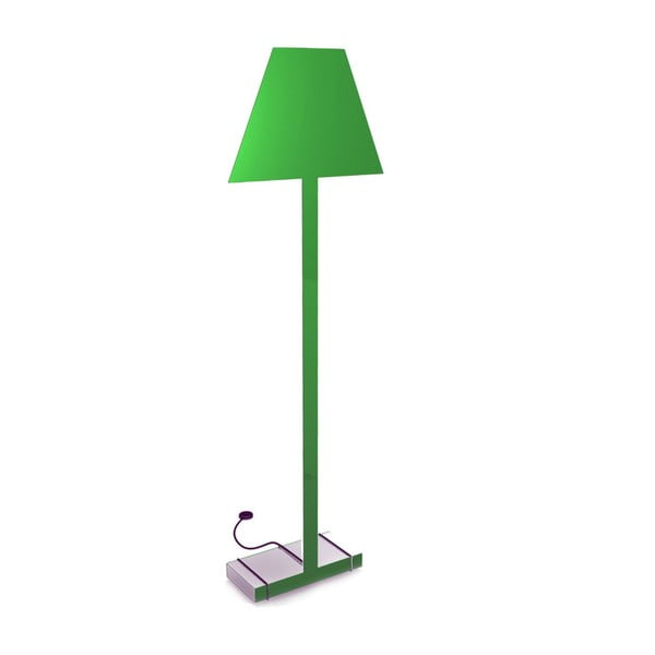 Zelená stojací lampa Caoscreo 2D Floor