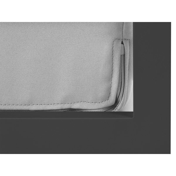 Šedé venkovní křeslo v černém rámu Calme Jardin Nicea-image-4