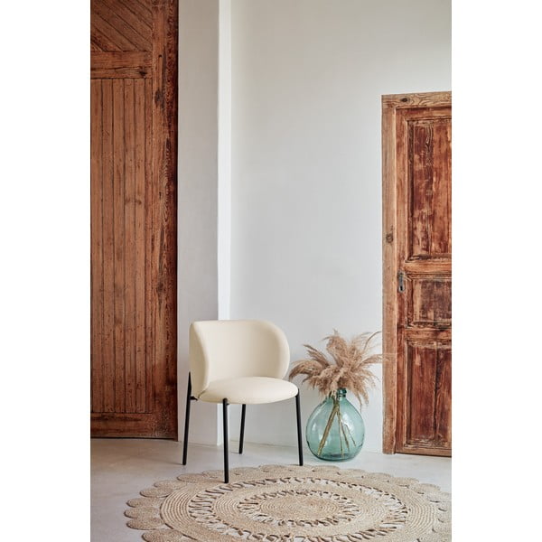 Бели тапицирани трапезни столове в комплект 2 бр. Mogi – Teulat-image-1