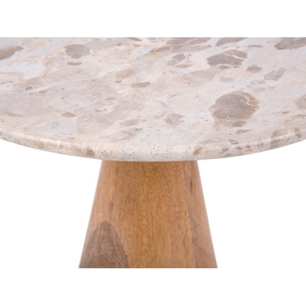 Кръгла масичка за кафе с мраморен плот ø 50 cm Force - Leitmotiv-image-2