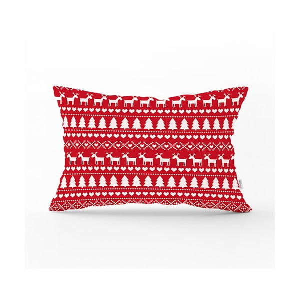 Коледна калъфка за възглавница Празнични орнаменти, 35 x 55 cm - Minimalist Cushion Covers