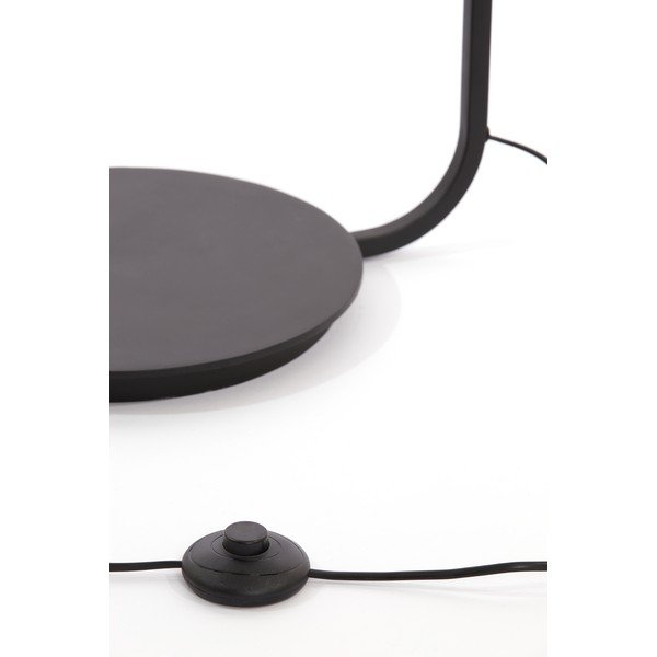 Подова лампа с текстилен абажур в матово-черен и естествен цвят (височина 164 cm) Lyra – Light & Living-image-4