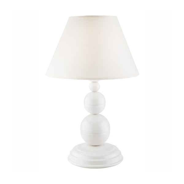 Бяла настолна лампа - LAMKUR