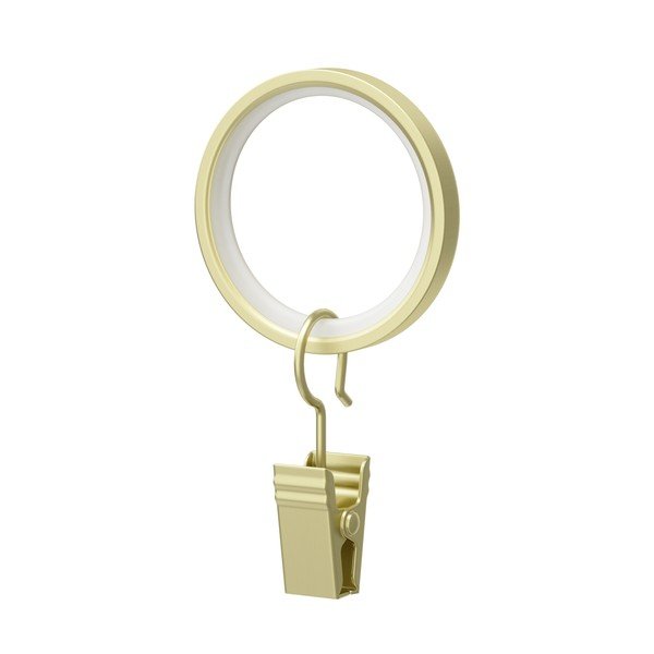 Пръстени за пердета с жабка в комплект от 7 Cappa - Umbra-image-3