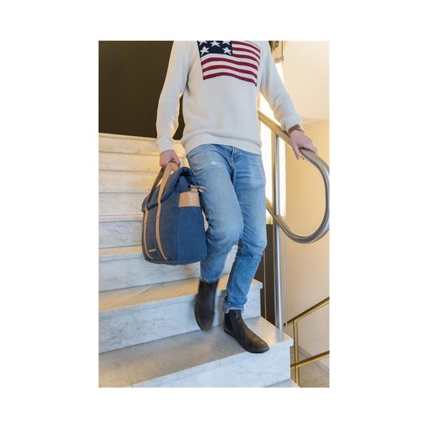 Синя платнена чанта за лаптоп 15,6'' Collection, 16 л - XD Design-image-4