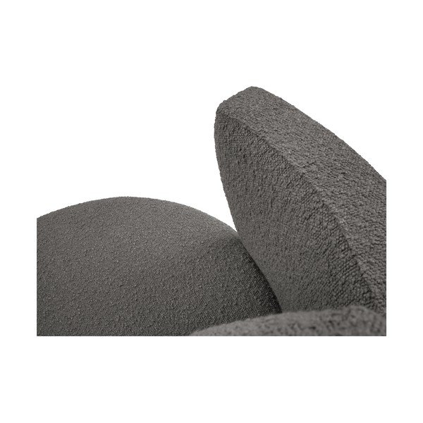 Тъмно сив въртящ се фотьойл Nael - Interieurs 86-image-1