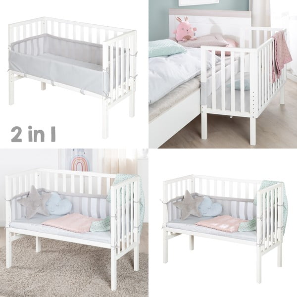 Бяло детско креватче 90x45 cm – Roba-image-1