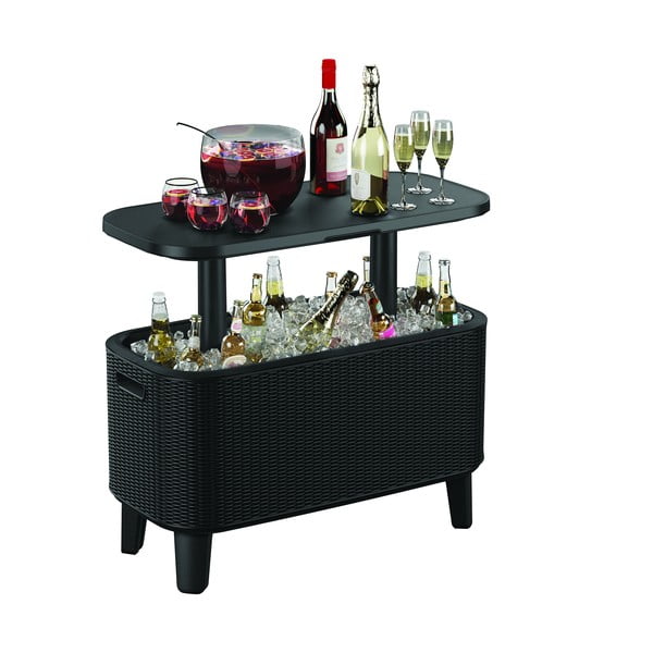 Пластмасова градинска маса с тавичка за лед 83.5x40 cm Bevy – Keter-image-2