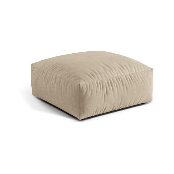Бежова кадифена модулна табуретка Martina – Micadoni -image-1