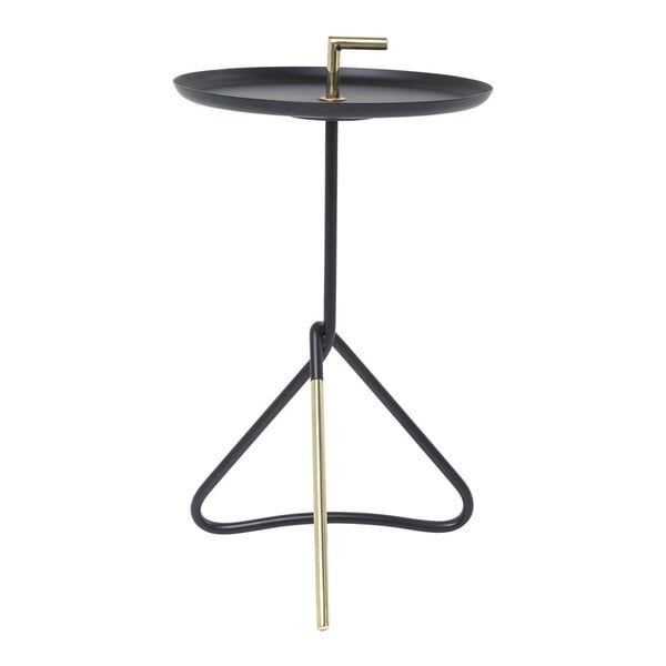 Černý odkládací stolek Kare Design Nodo, ⌀ 30 cm
