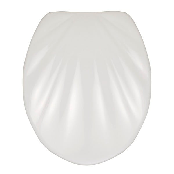 Бяла тоалетна седалка с лесно затваряне Premium , 45,5 x 38 cm Sea Shell - Wenko
