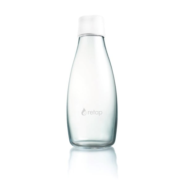 Бяла стъклена бутилка , 500 ml - ReTap