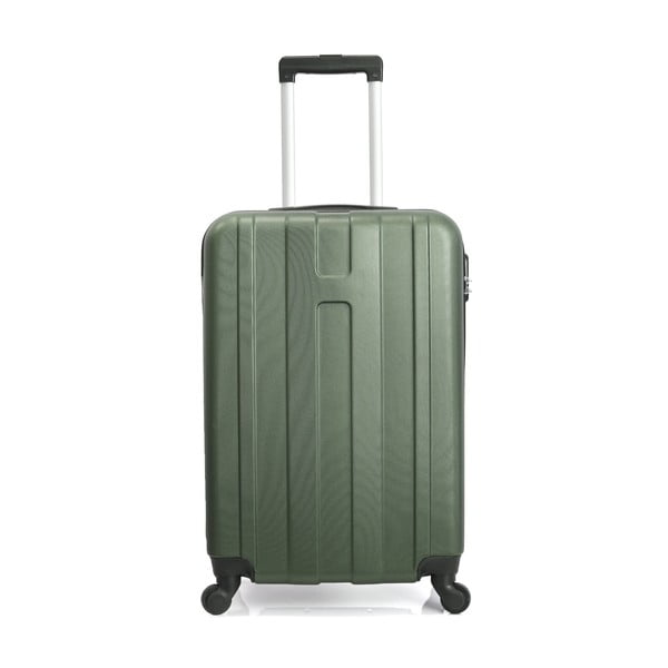 Тъмнозелен куфар с колелца Ioulia, 37 л - Hero