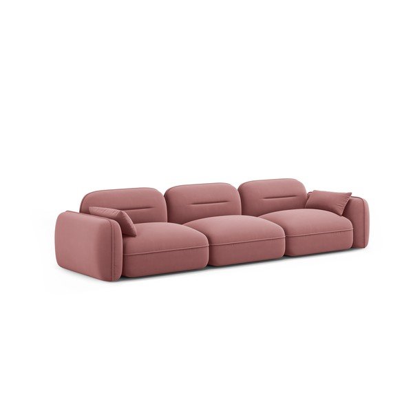 Розов кадифен диван 320 cm Audrey – Interieurs 86-image-2