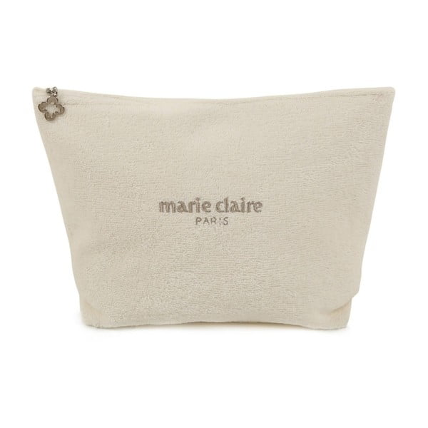 Кремава козметична чантичка от изданието Marie Claire, дължина 22 cm - Unknown