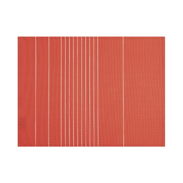 Кирпичено червено Постелка на ивици, 45 x 33 cm - Tiseco Home Studio