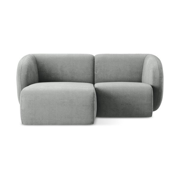 Сив шенилов ъглов диван (ляв ъгъл) Lani – Makamii