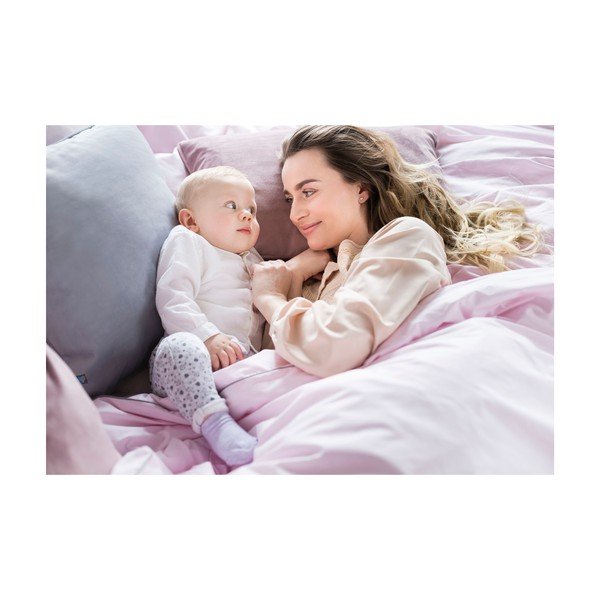 Розова удължена завивка за двойно легло от египетски памук 200x220 cm Peonia - WeLoveBeds-image-2