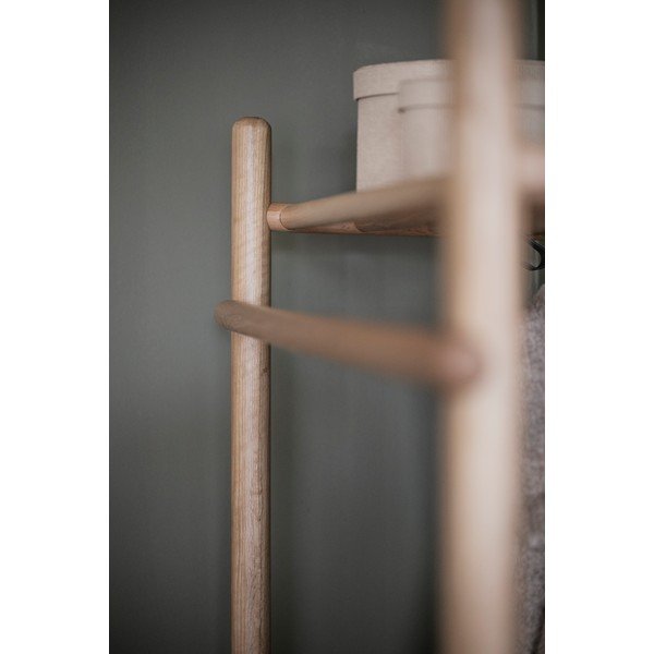 Комплект за антре от дъбова дървесина в естествен цвят Milford - Rowico-image-2