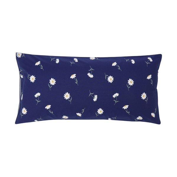 Комплект от 2 сини декоративни калъфки за възглавници от памук ранфорс, 40 x 80 cm Daisies - Westwing Collection-image-2