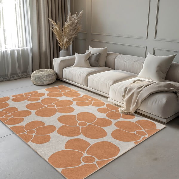 Оранжева пътека подходяща за пране 80x200 cm Orange Meadow – Mila Home-image-1