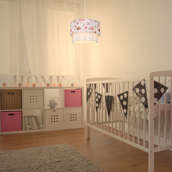 Бяло детско осветително тяло ø 30 cm Kinder – Squid Lighting-image-1