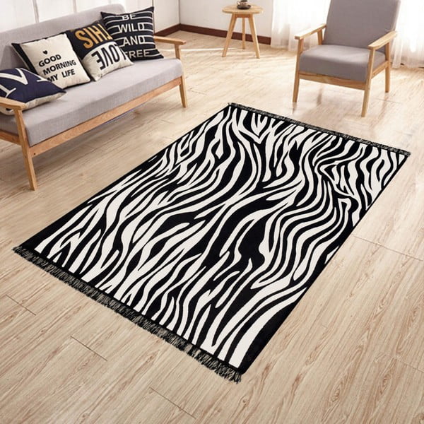Двустранен килим подходящ за пране Kate Louise Doube Sided Rug Zebra, 120 x 180 cm-image-3
