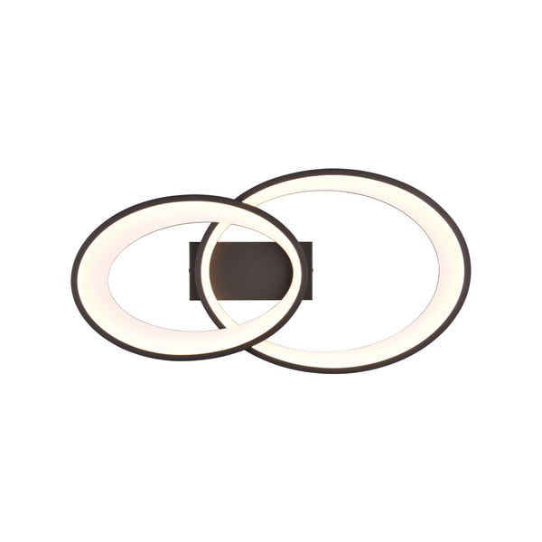 Черно-бяла LED светлина за таван 30x57 cm Malaga - Reality-image-2