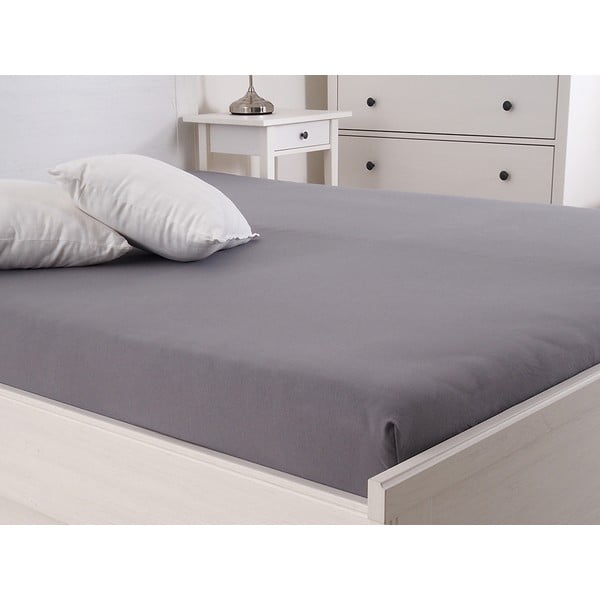 Тъмносив чаршаф 180x200 cm - B.E.S.-image-1