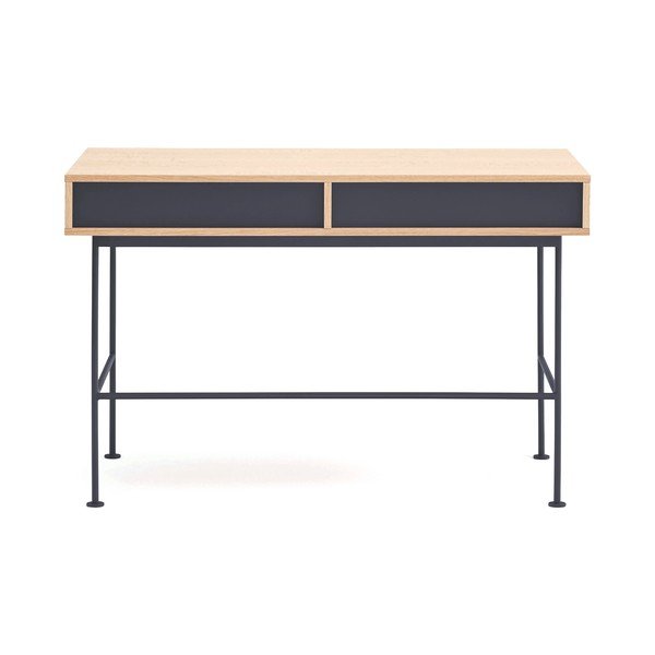 Работна маса с дъбов плот 60x120 cm Yoko – Teulat-image-4