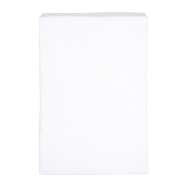 Bílé elastické prostěradlo Walra Percaline, 90 x 220 cm