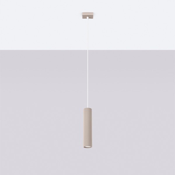 Кафяво-сиво метално висящо осветително тяло Gleam – Sollux-image-2