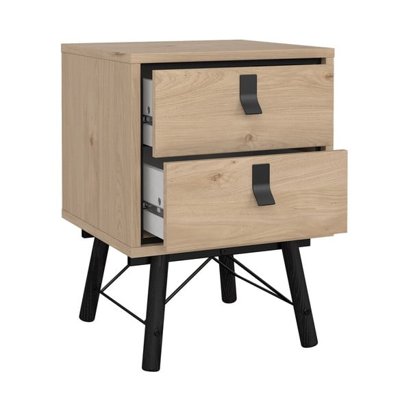 Нощно шкафче в дъбов декор в естествен цвят Ry - Tvilum-image-4