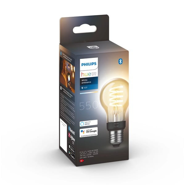 Smart крушка с нажежаема жичка  E27, 7 W White ambiance – Philips Hue-image-3