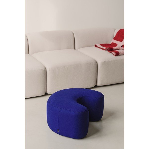Синя вълнена табуретка Ü – noo.ma-image-1