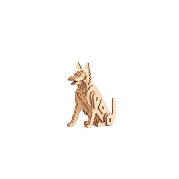 3D дървен пъзел с мотив на куче - Kikkerland