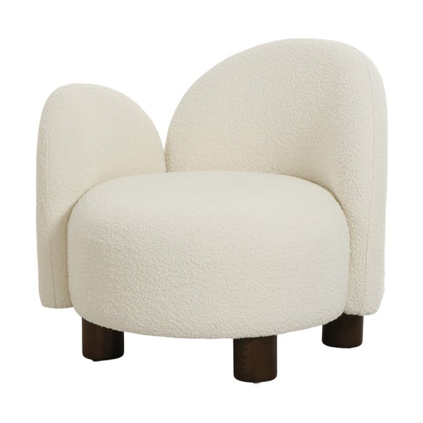 Бял фотьойл от плат букле Honolulu - House Nordic-image-2