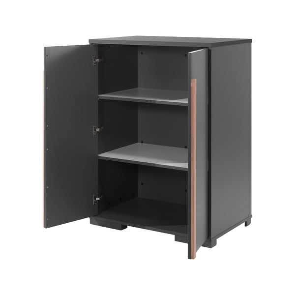 Тъмно сив детски шкаф 98x116 cm London - Vipack-image-2