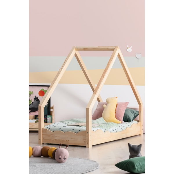 Детско легло от борова дървесина Adeko Loca Dork, 90 x 200 cm-image-1