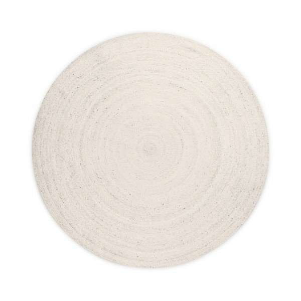 Кремав двустранен/ръчно изработен ютен кръгъл килим ø 200 cm Braided – Hanse Home
