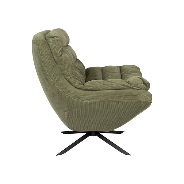 Зелено кадифено кресло Vince - Dutchbone-image-3