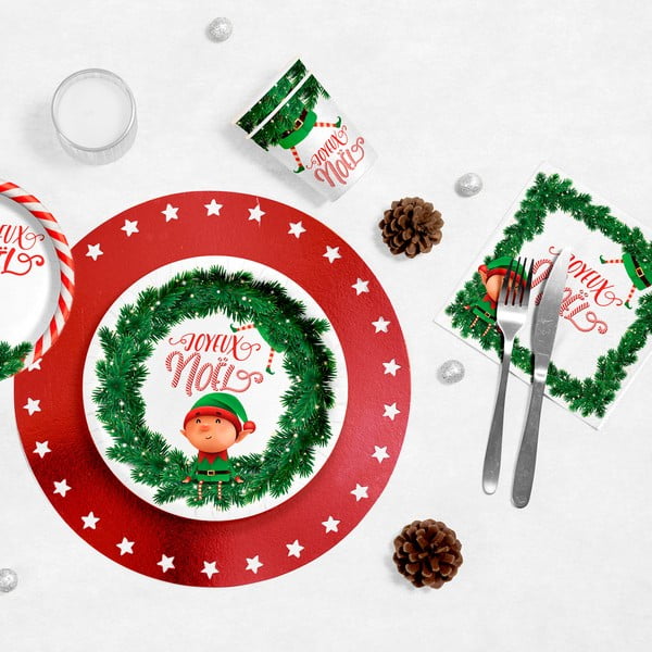 Салфетки в комплект от 20 бр. 33x33 cm Prankster Elf – Homéa-image-1