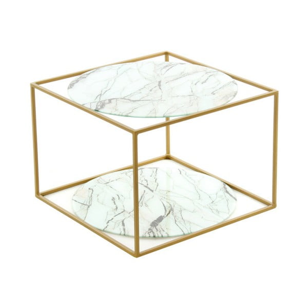 Масичка за кафе Curtis Weich Marble Gold - 360 Living