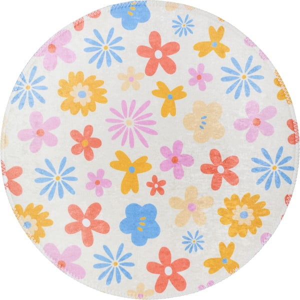 Детски килим подходящ за пране ø100 cm Joyfull Garden – Vitaus