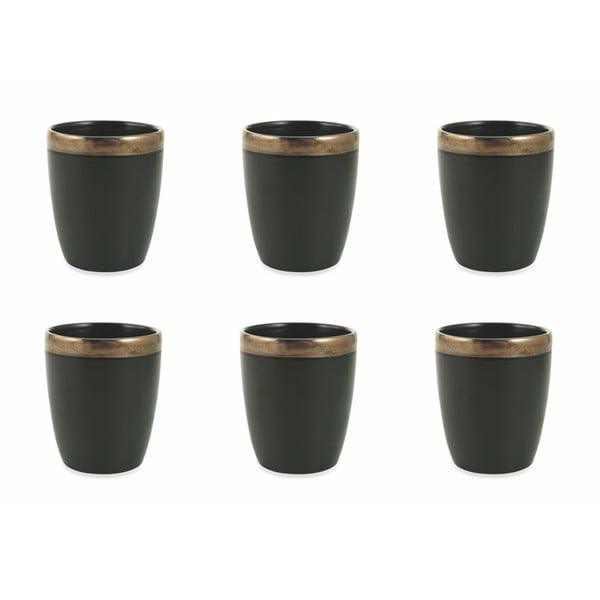 Комплект от 6 части от черни чаши Villa d'Este , 330 ml Naima - Villa d'Este