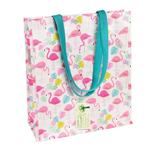 Чанта за пазаруване, изработена от рециклирани пластмасови бутилки Flamingo Bay - Rex London
