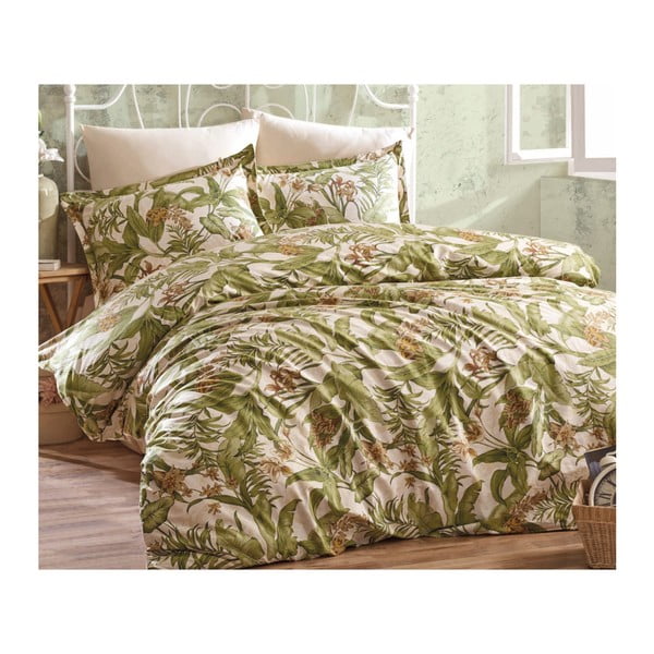 Комплект памучно спално бельо и чаршафи Zinturo, 160 x 220 cm - Unknown